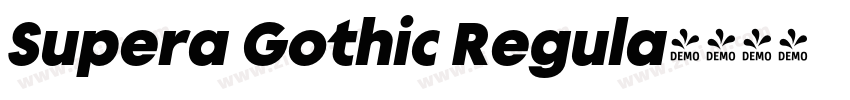 Supera Gothic Regula字体转换